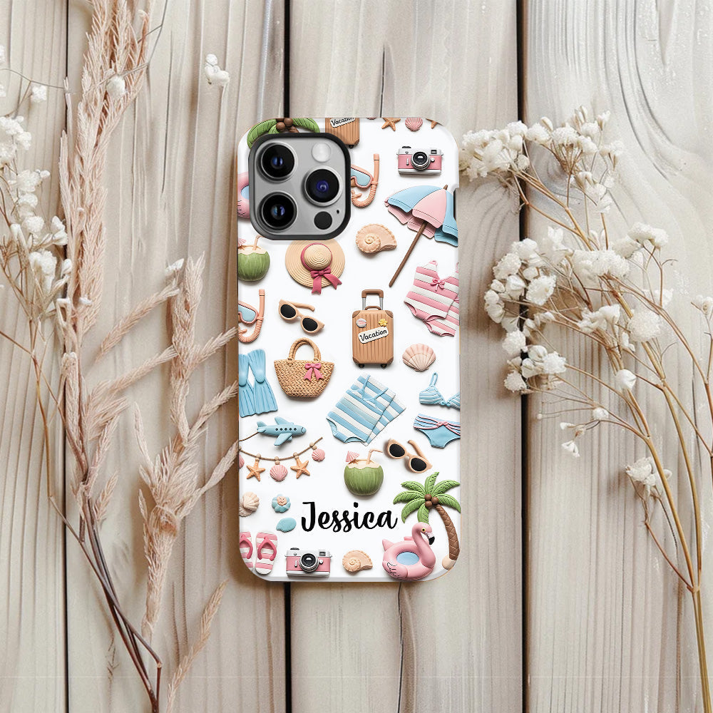 Beach Lovin' Girl - Personalized Sea Lover Full Print Phone Case