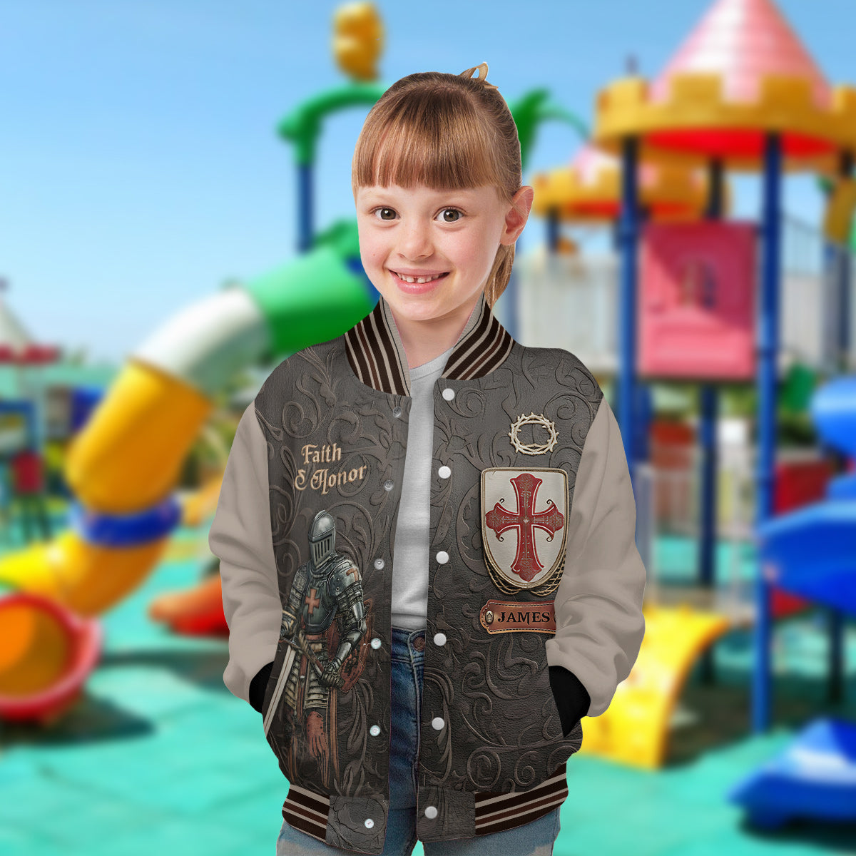 Amour Of God - Personalized Christian Varsity Jacket