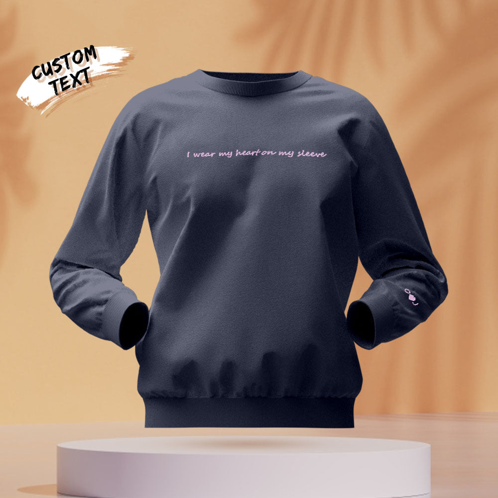 Custom Text - Personalized Couple Sweatshirt