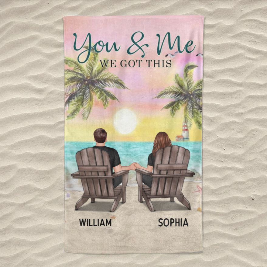 My Missing Piece - Custom Couple Beach Design Wooden, Acrylic or LED Plaque - Unique Gift