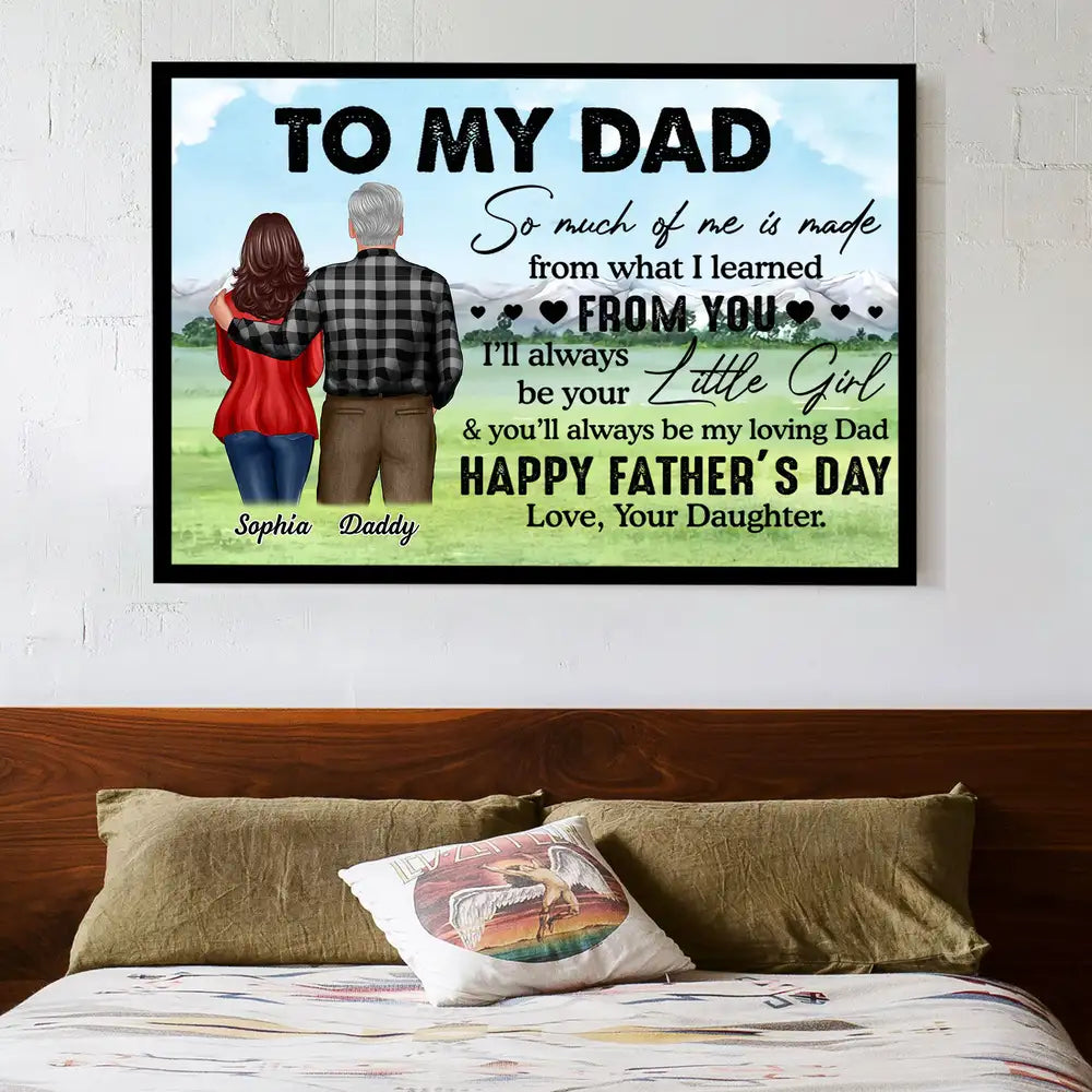 Personalized Gift Poster or Canvas - Father's Day Surprise