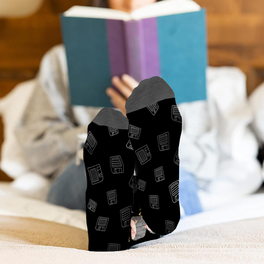 I Keep All My Dad Jokes - Personalized Father's Day Father Socks