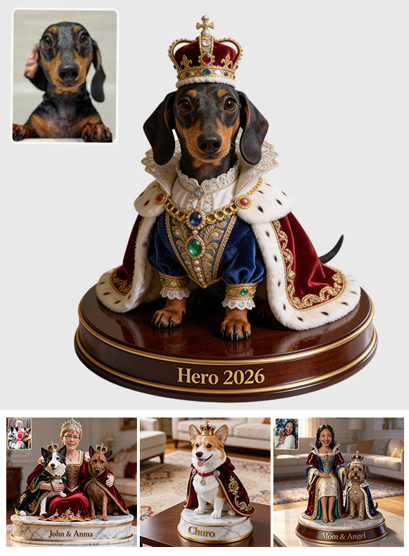 Custom From Any Photos, Royal Style, Pet Lovers Gift - Personalized Dog Custom Shaped Acrylic Plaque