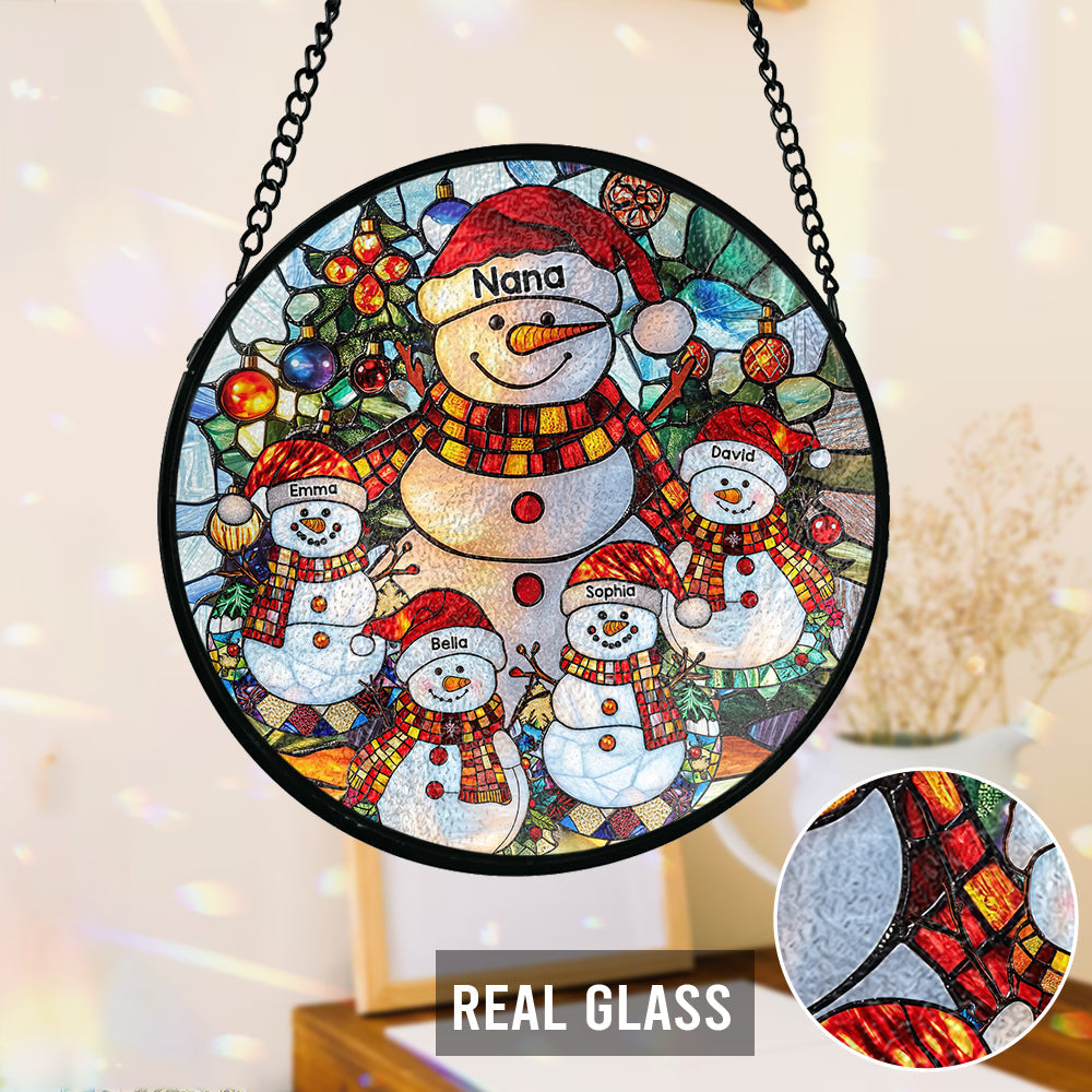 Blessed To Be Called Nana Grandma Gigi - Personalized Grandma Stained Glass Suncatcher