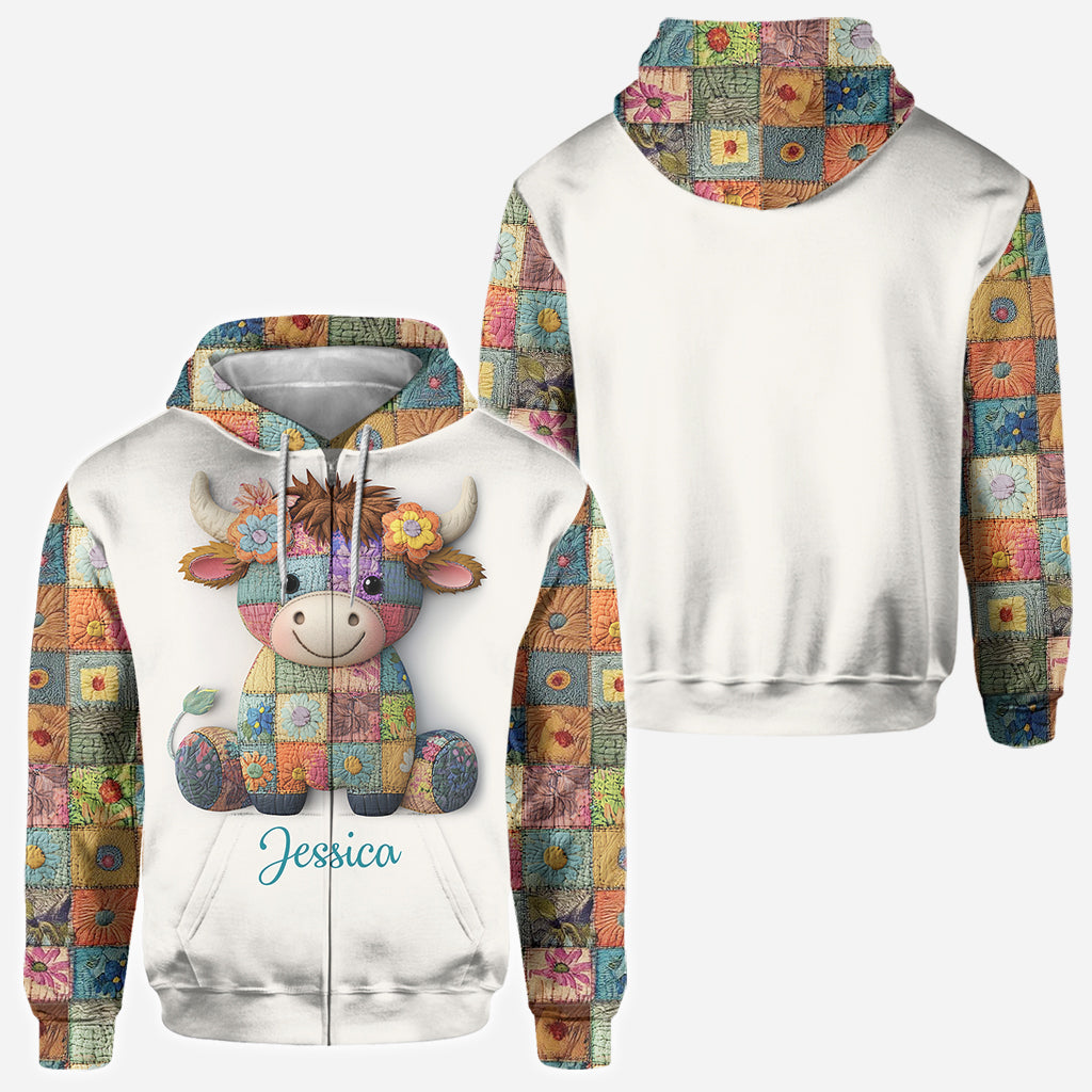 Just A Girl Who Loves Highland Cows - Personalized Highland Cow All Over Shirt