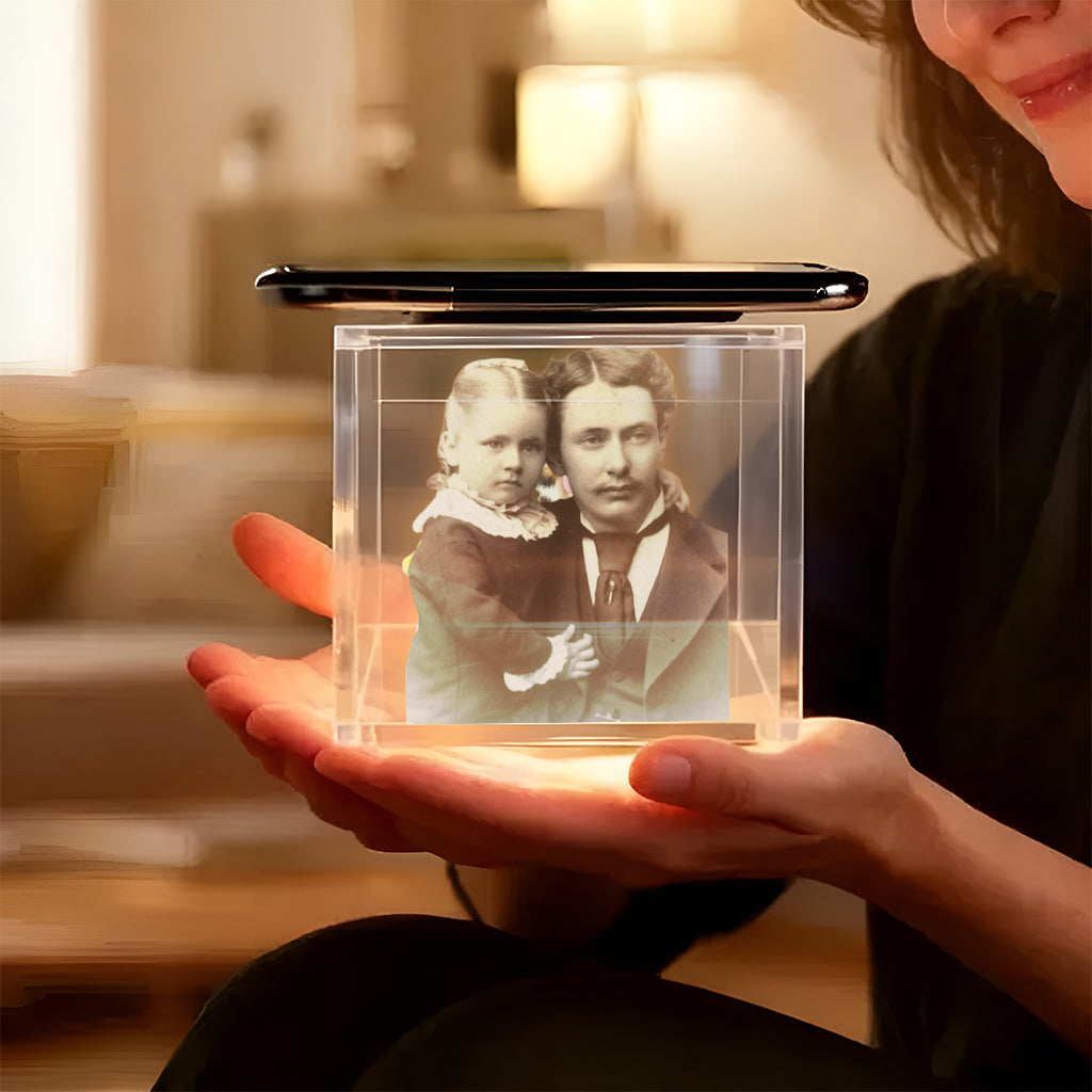 Custom Any Photo Always With You - Personalized Memorial 3D Memory Box