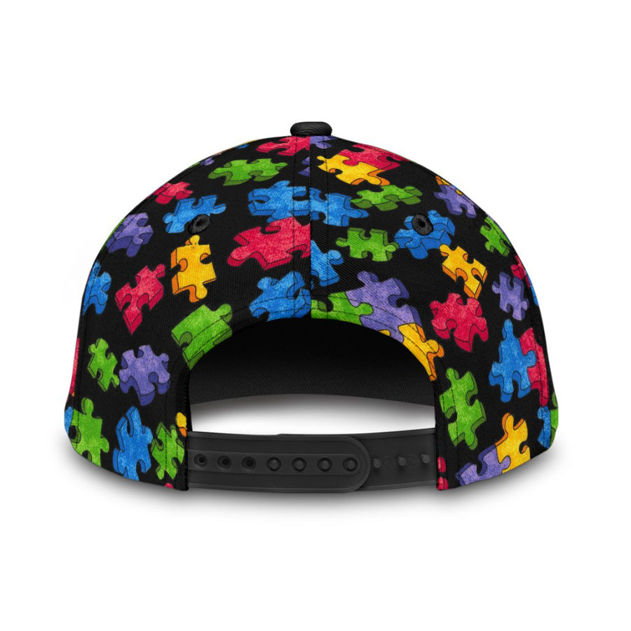 Gift For Autism Accept Understand Love Classic Cap - Autism Awareness Classic Cap 0921