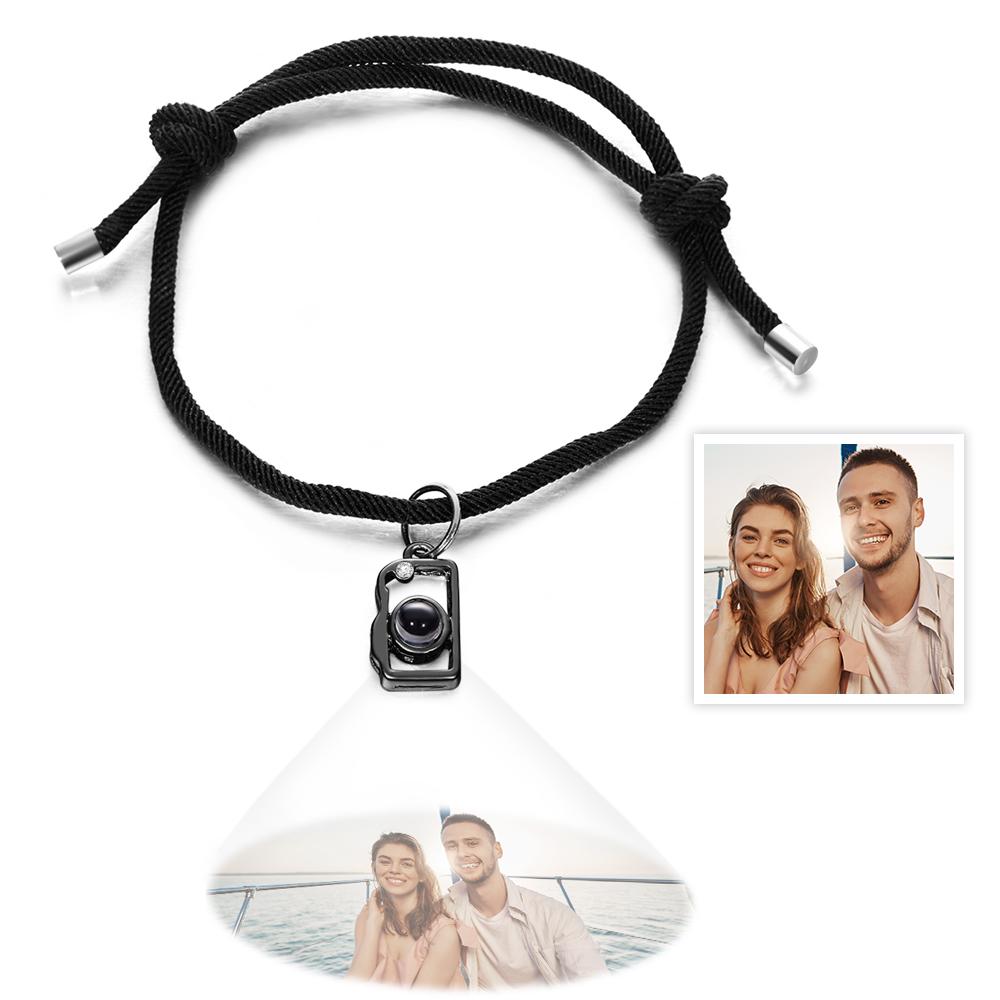 Camera Custom Projection Photo Charm - Personalized Projection Photo Bracelet