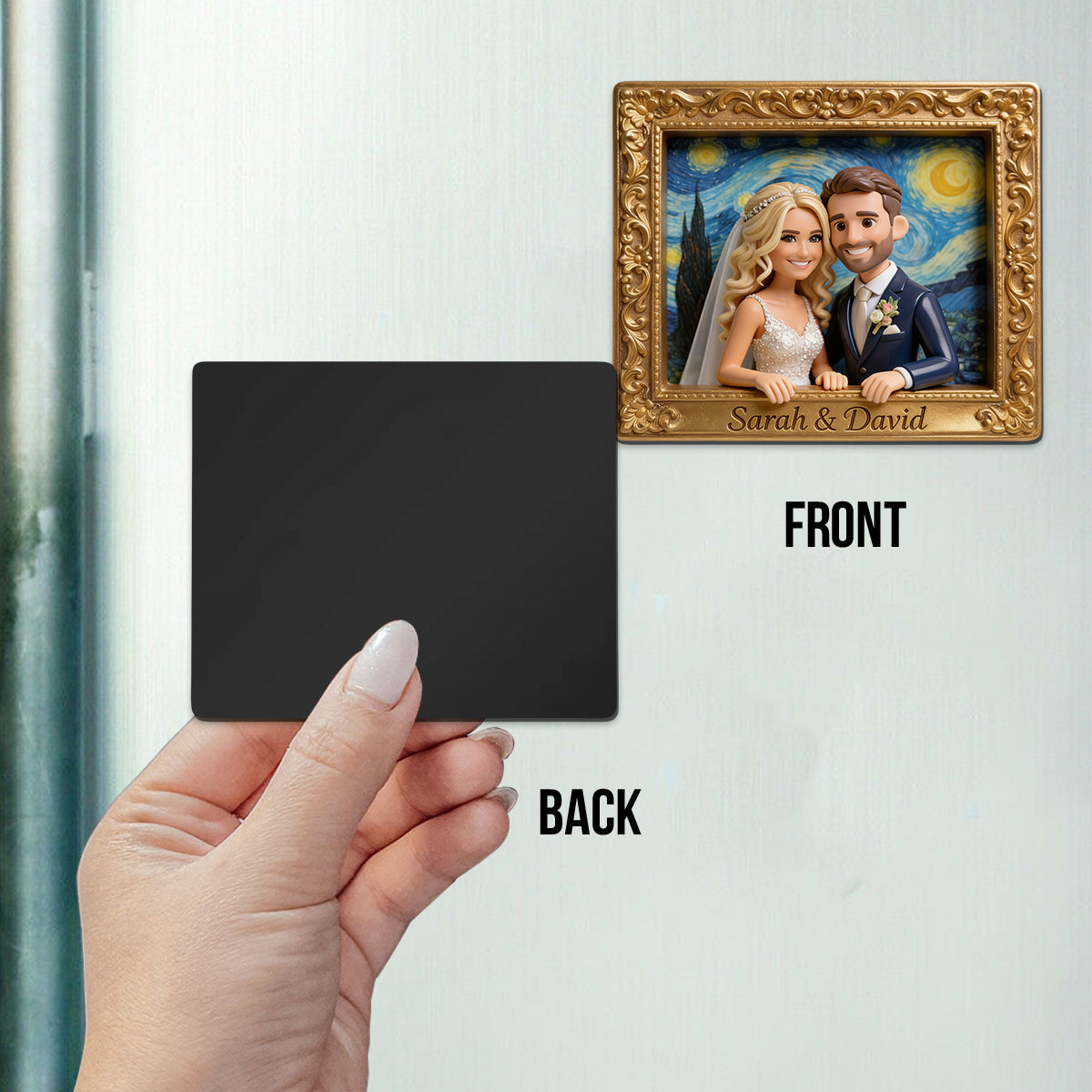 Custom Any Photo - Personalized Couple Magnet