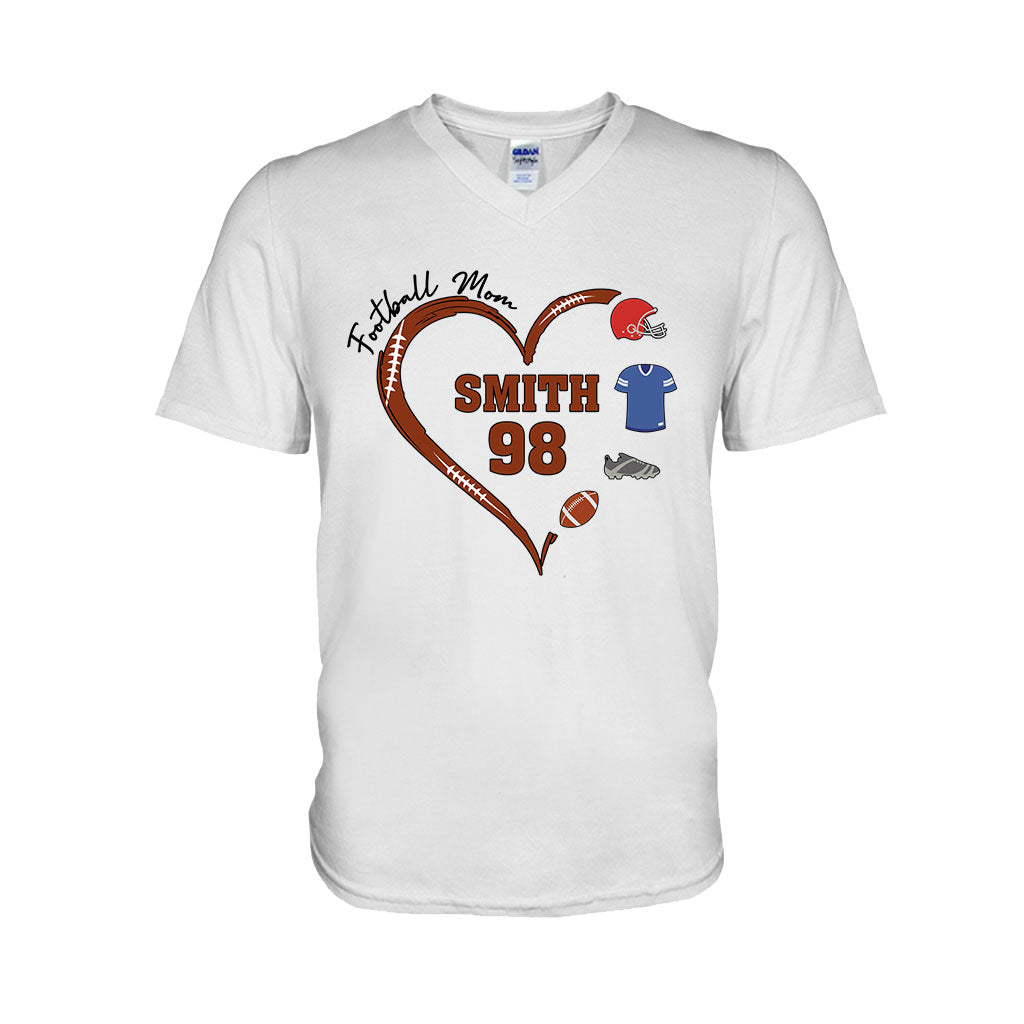 Football Mom - Personalized Football T-shirt And Hoodie