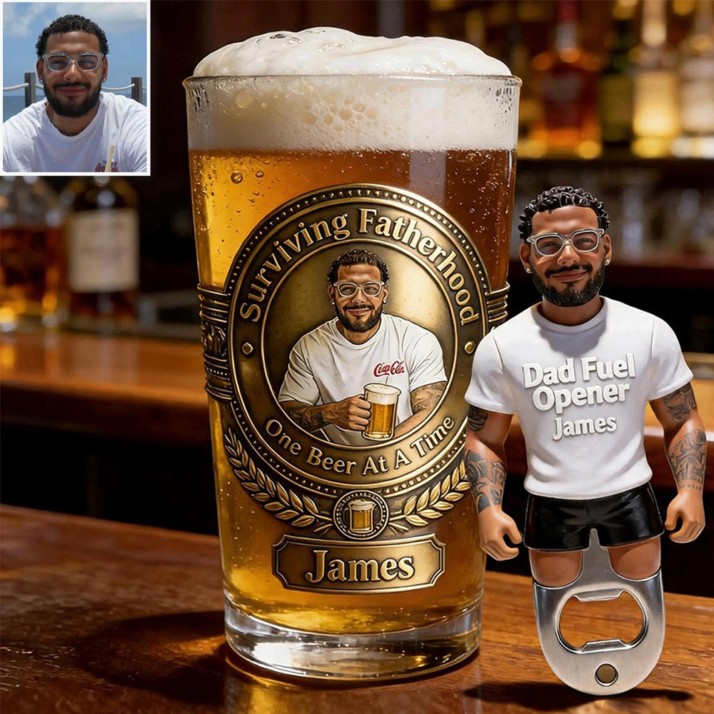 Dad Fuel - Personalized Father Bottle Opener