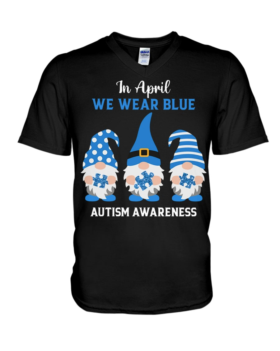 In April We Wear Blue - Autism Awareness T-shirt and Hoodie 0921