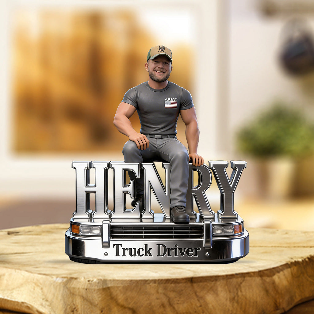 Custom Any Photo - Personalized Trucker Custom Shaped Acrylic Plaque