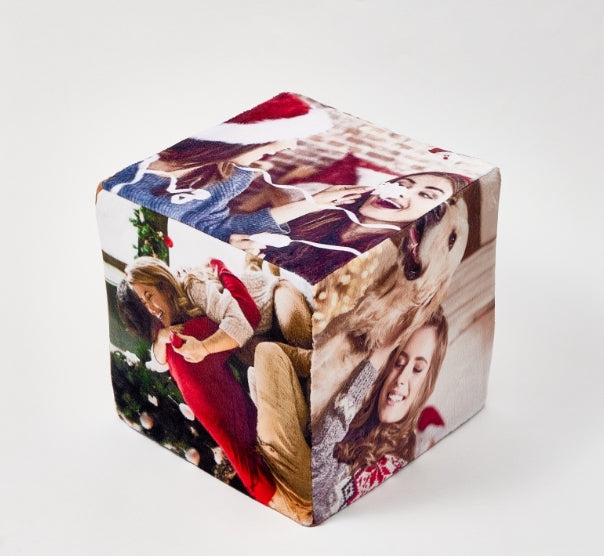 Photo Cube Pillow - Personalized Pillow
