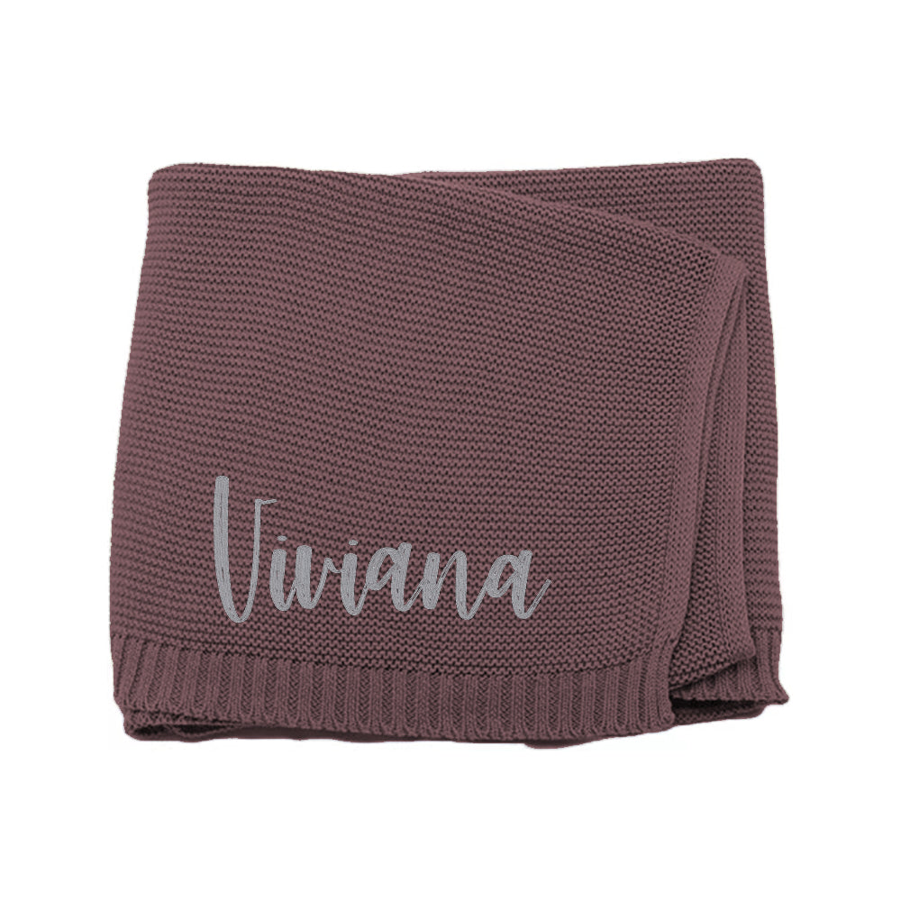 Name Embroidered - Personalized Newborn Embroidered Baby Blanket