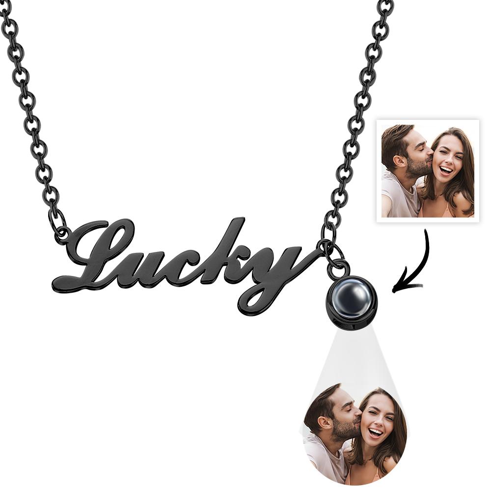 Personalized Signature Lucky Name Projection Charm - gift for who lost a loved one