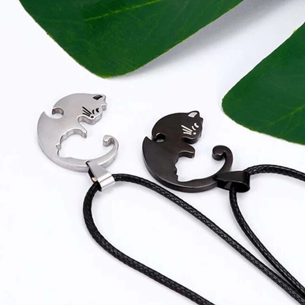 Matching Cat - Personalized Couple Matching Cat Necklace