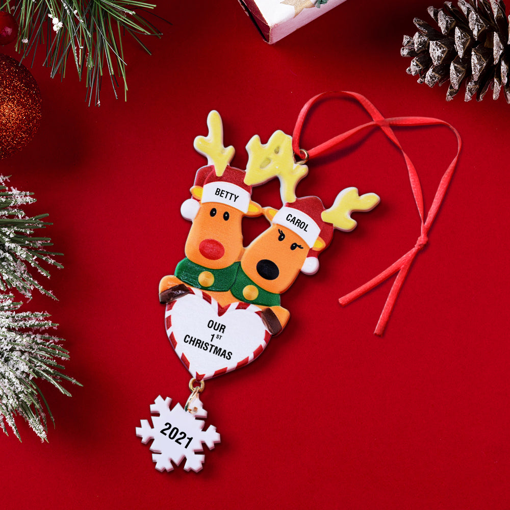 Our First Christmas - Personalized Family Our 1st Christmas Ornament