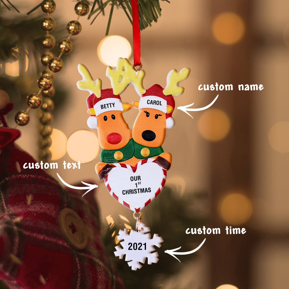 Our First Christmas - Personalized Family Our 1st Christmas Ornament