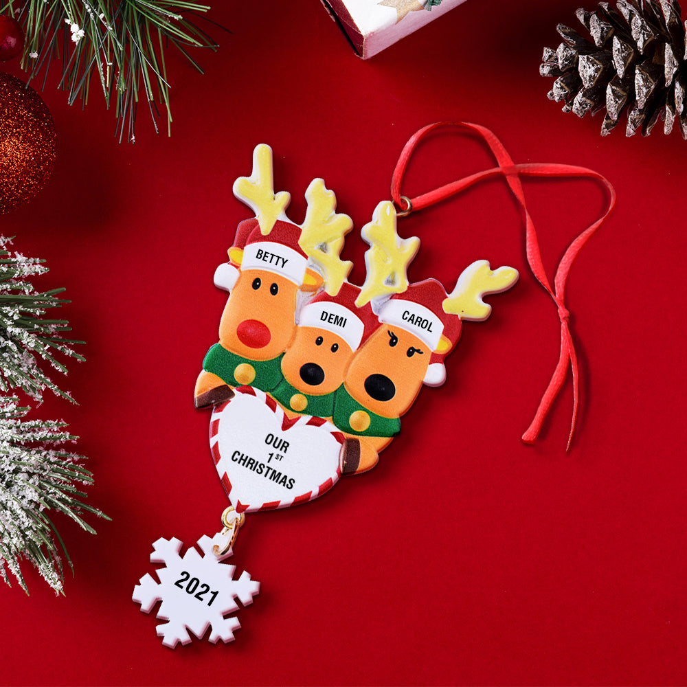 Our First Christmas - Personalized Family Our 1st Christmas Ornament