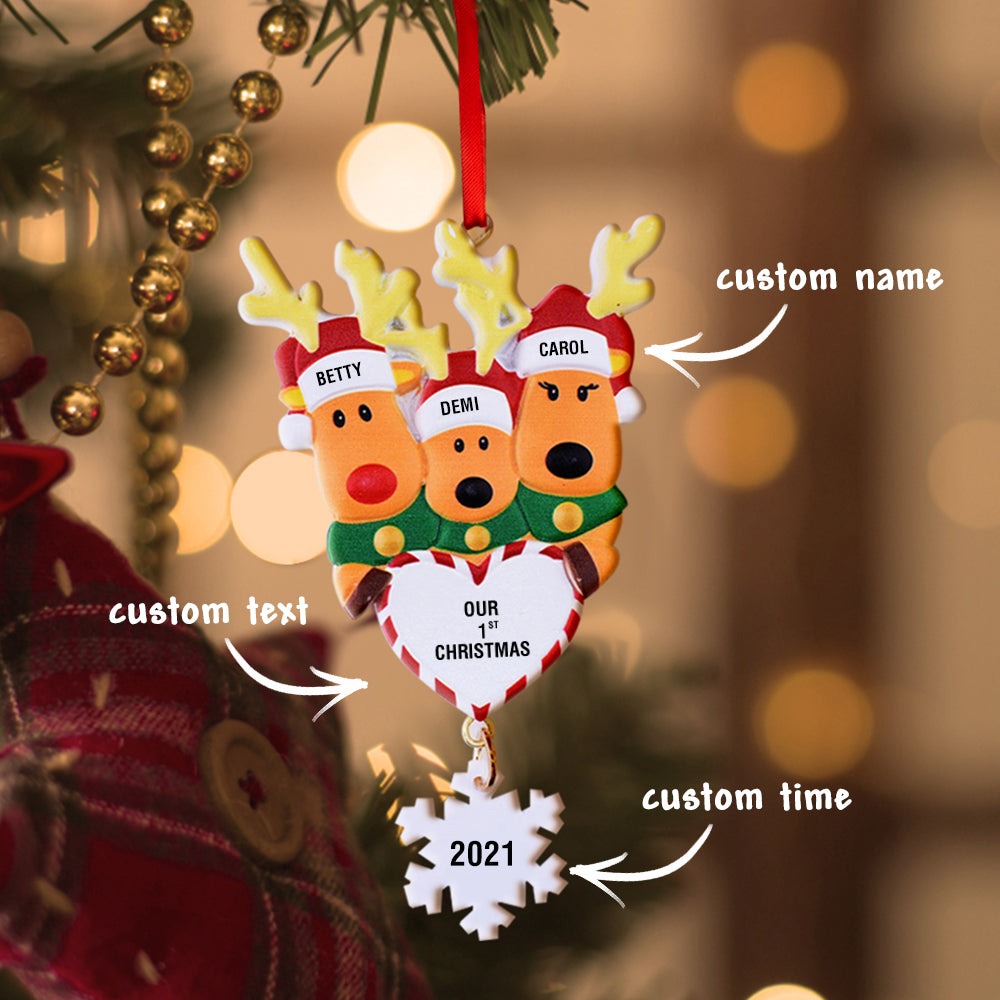 Our First Christmas - Personalized Family Our 1st Christmas Ornament