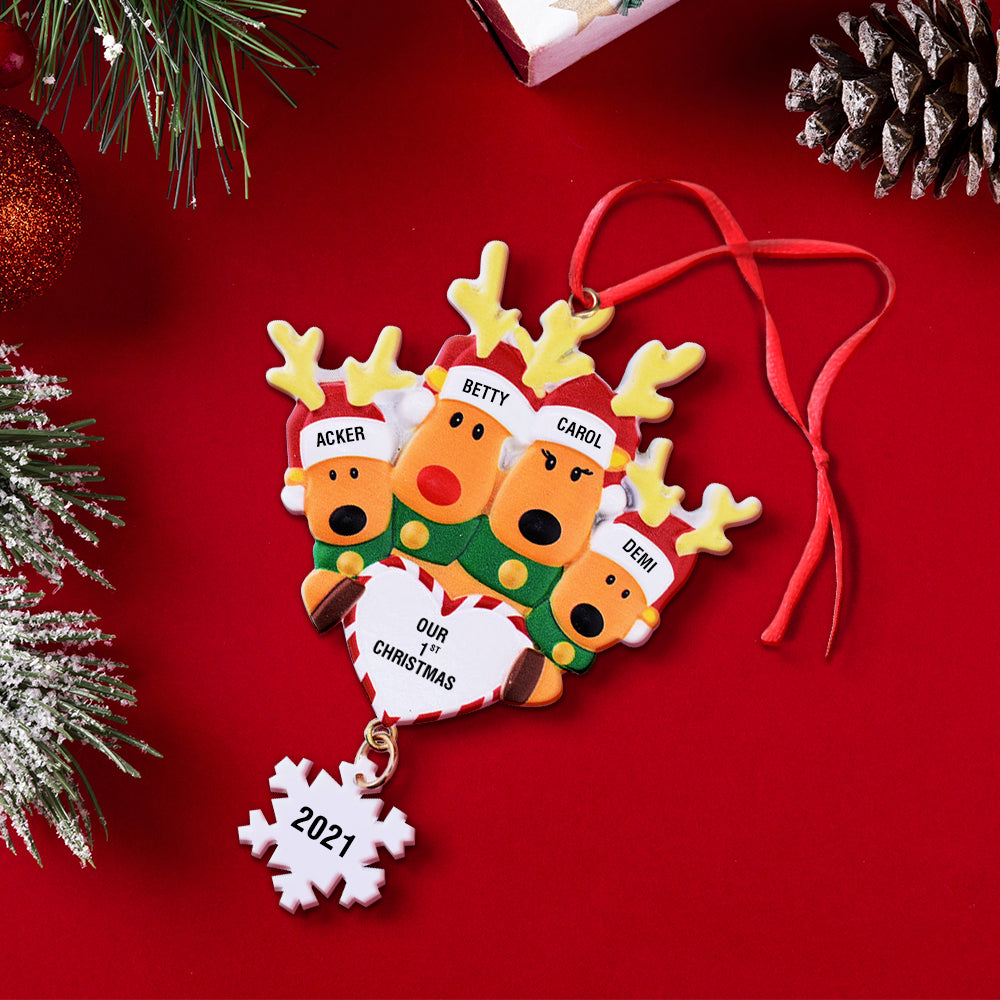 Our First Christmas - Personalized Family Our 1st Christmas Ornament