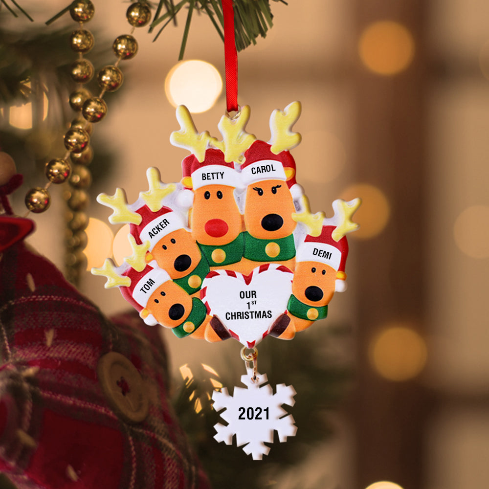 Our First Christmas - Personalized Family Our 1st Christmas Ornament