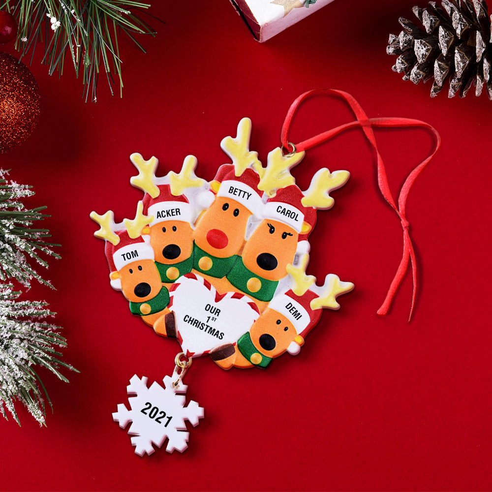 Our First Christmas - Personalized Family Our 1st Christmas Ornament