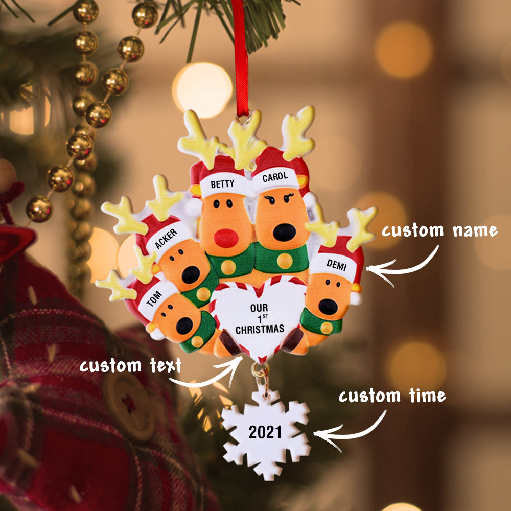 Our First Christmas - Personalized Family Our 1st Christmas Ornament
