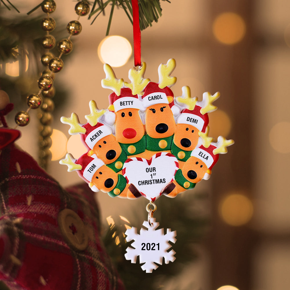 Our First Christmas - Personalized Family Our 1st Christmas Ornament
