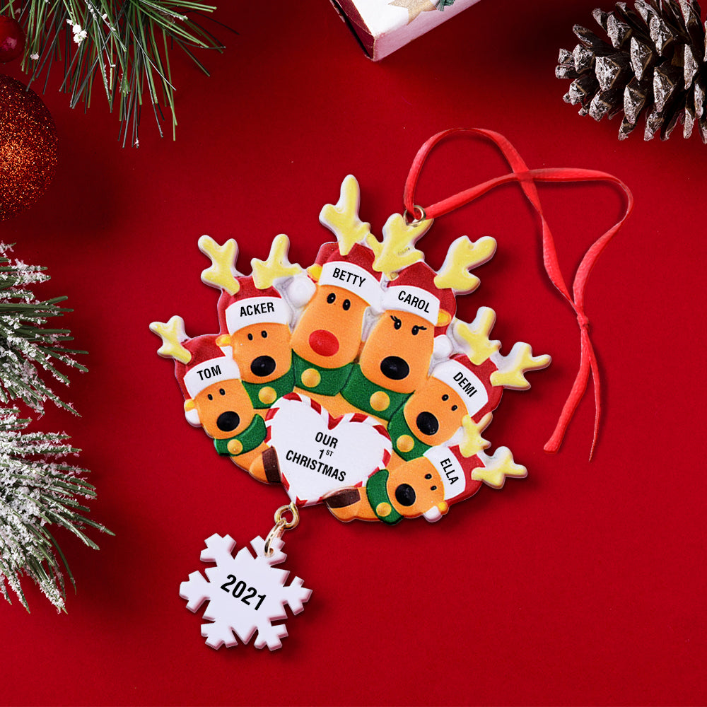 Our First Christmas - Personalized Family Our 1st Christmas Ornament