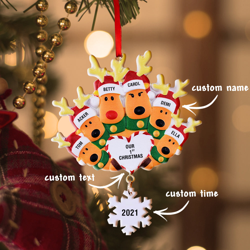 Our First Christmas - Personalized Family Our 1st Christmas Ornament