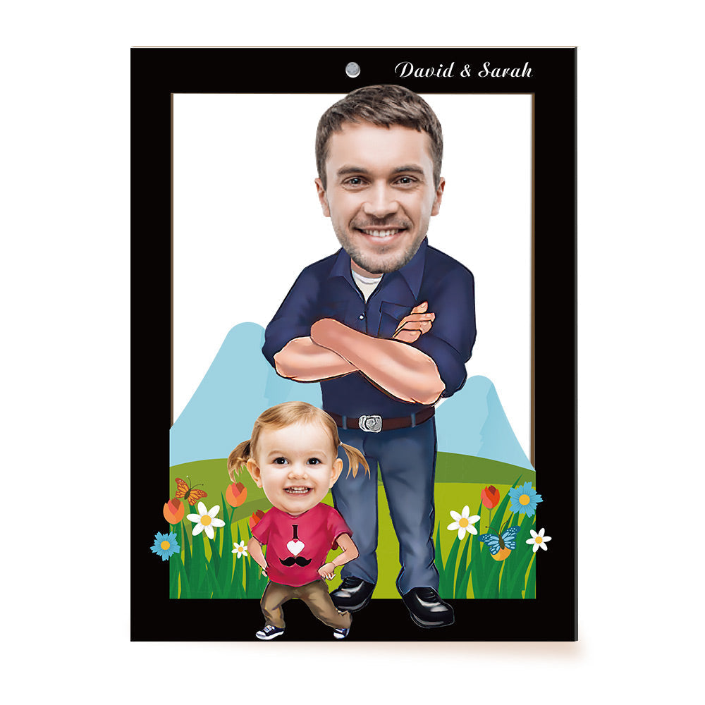 Personalized Father Image Photo Frame