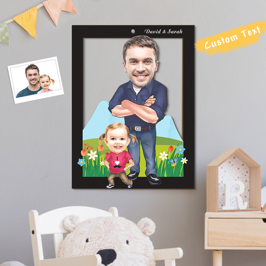 Personalized Father Image Photo Frame