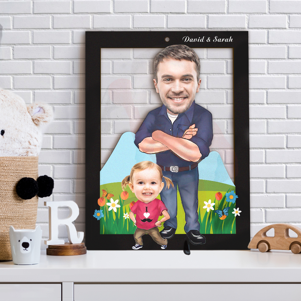 Personalized Father Image Photo Frame