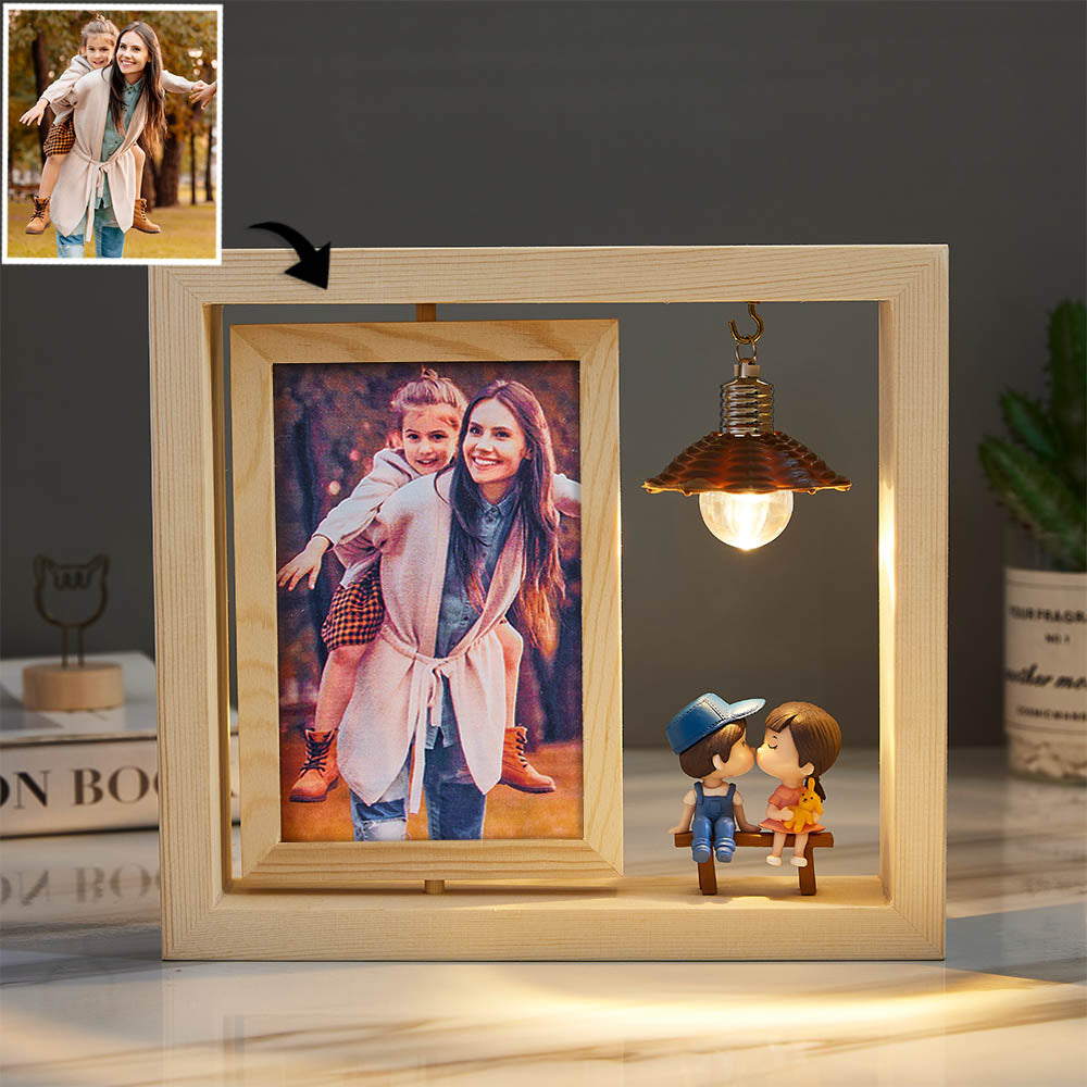 Rotate Frame - Personalized Couple Double Sided Rotating Photo Frame