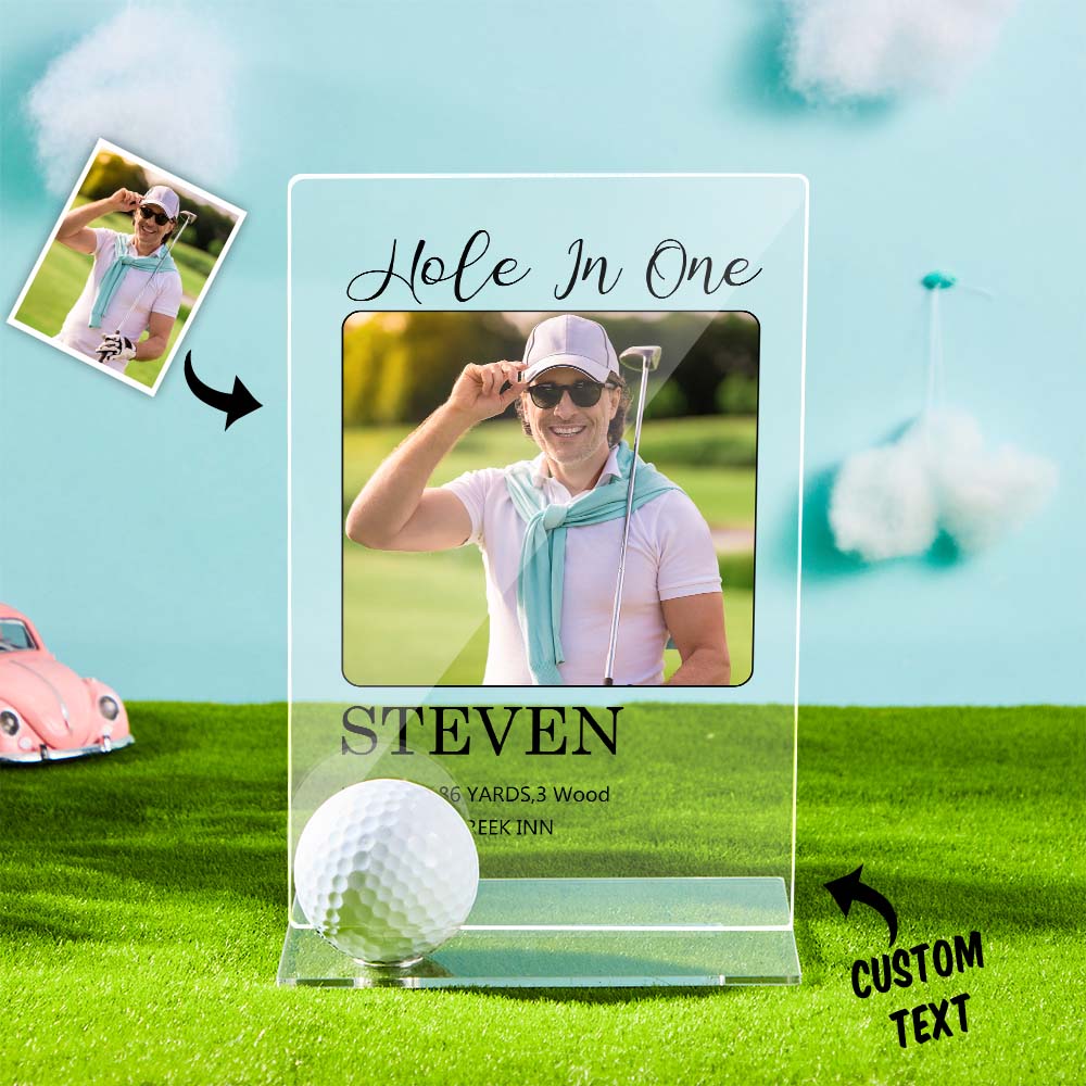 Personalized Golf Photo Golf Plaque