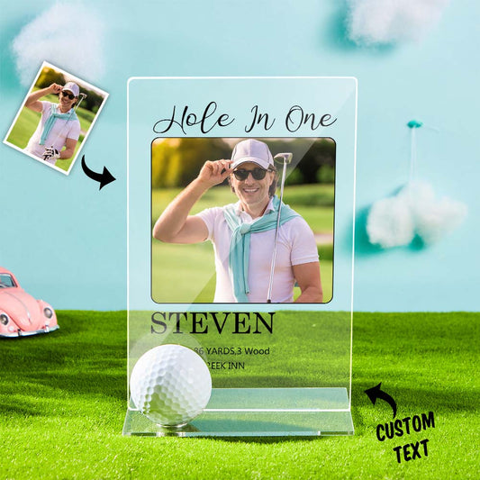 Personalized Golf Photo Golf Plaque