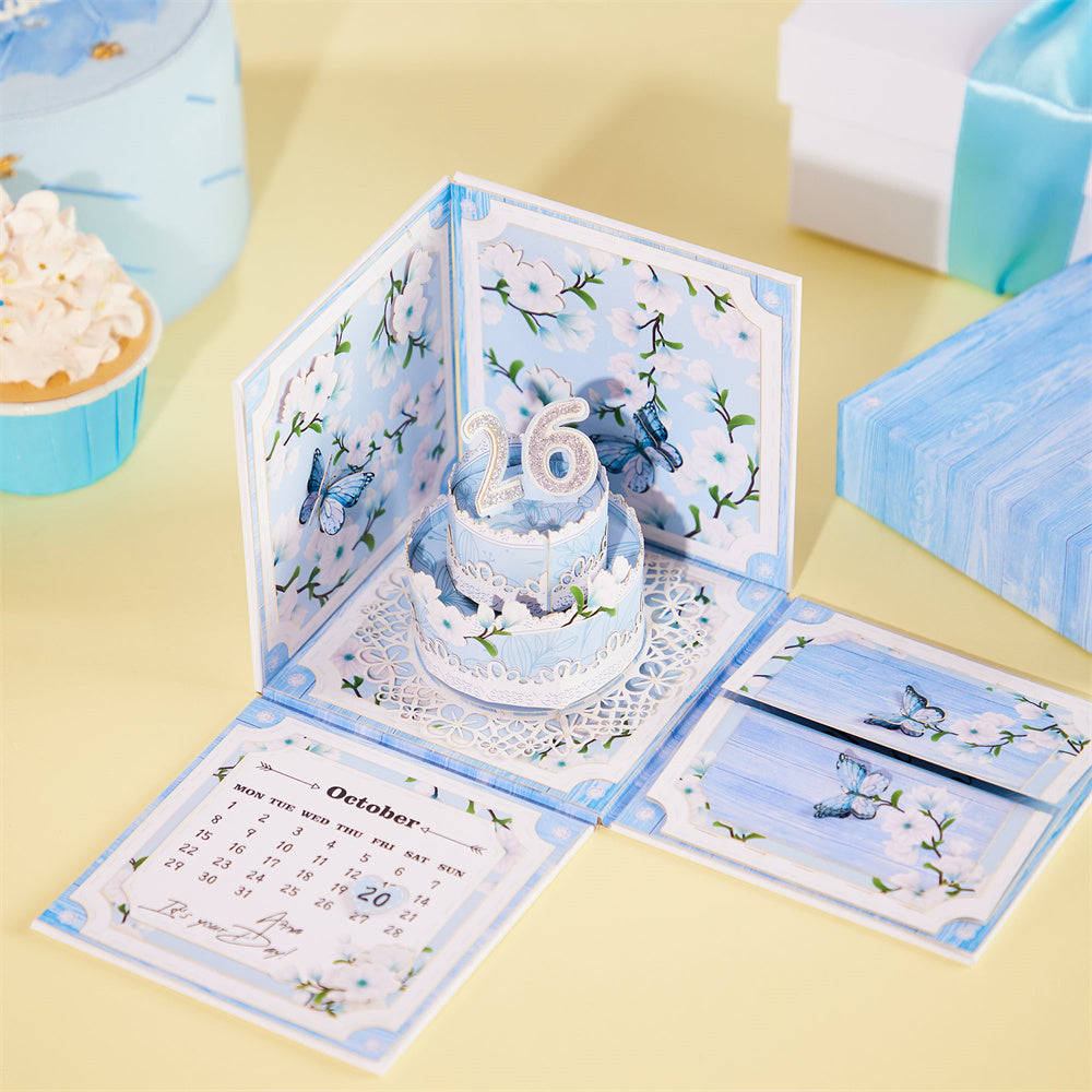 Personalized Birthday Birthday Exploding Surprise Box Card