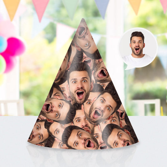 Personalized Face Birthday Party Hats