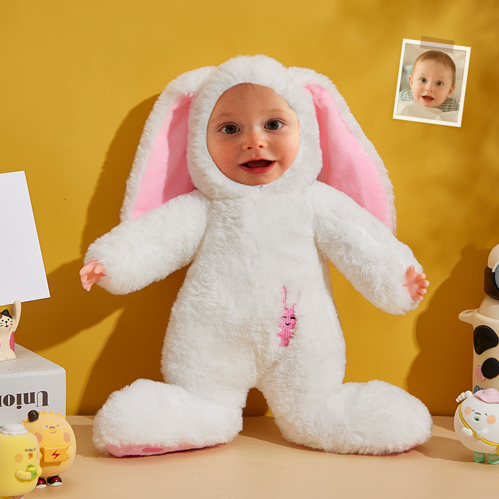 Personalized Kid Face Plush Bunny