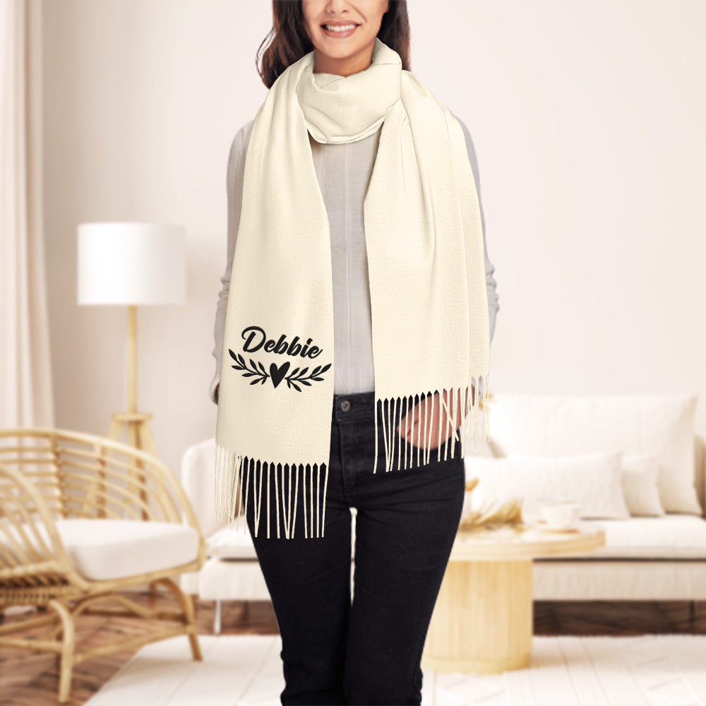 Personalized Embroidery Scarf