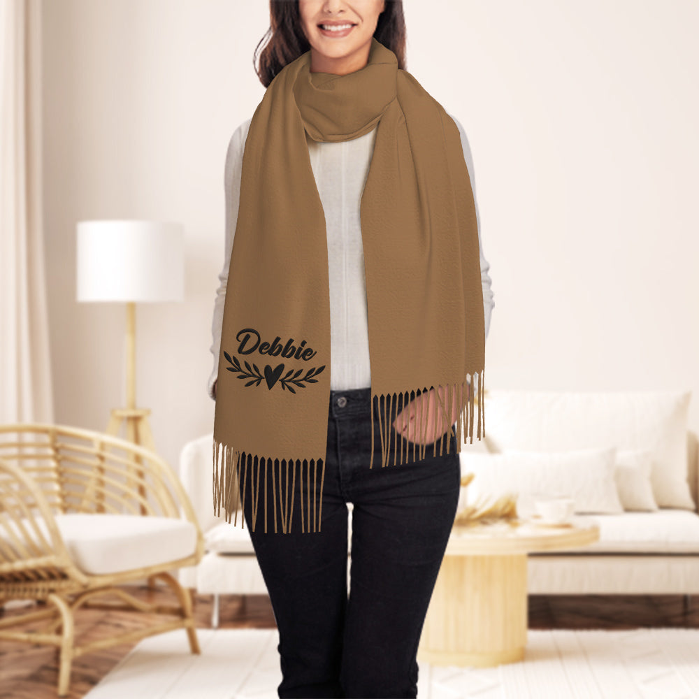 Personalized Embroidery Scarf
