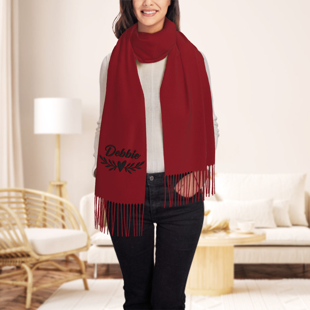 Personalized Embroidery Scarf