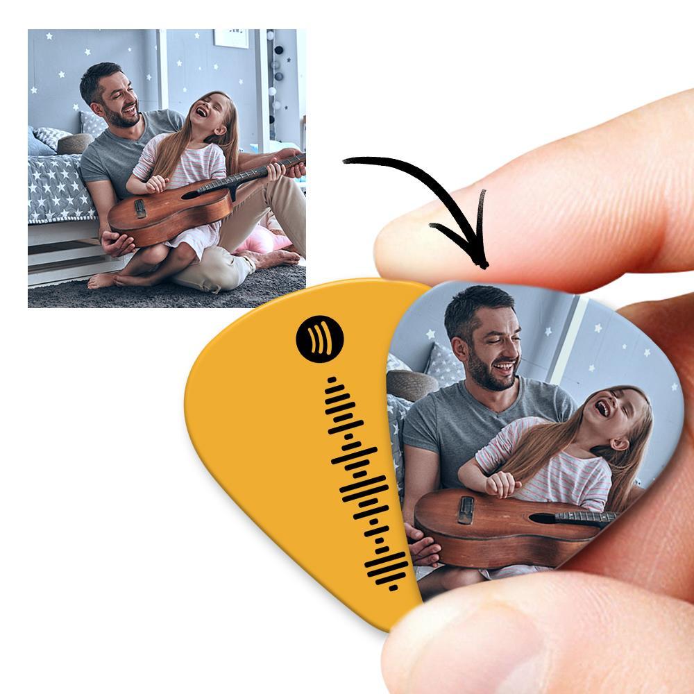 Music Code Photo Custom - Personalized Guitar Pick
