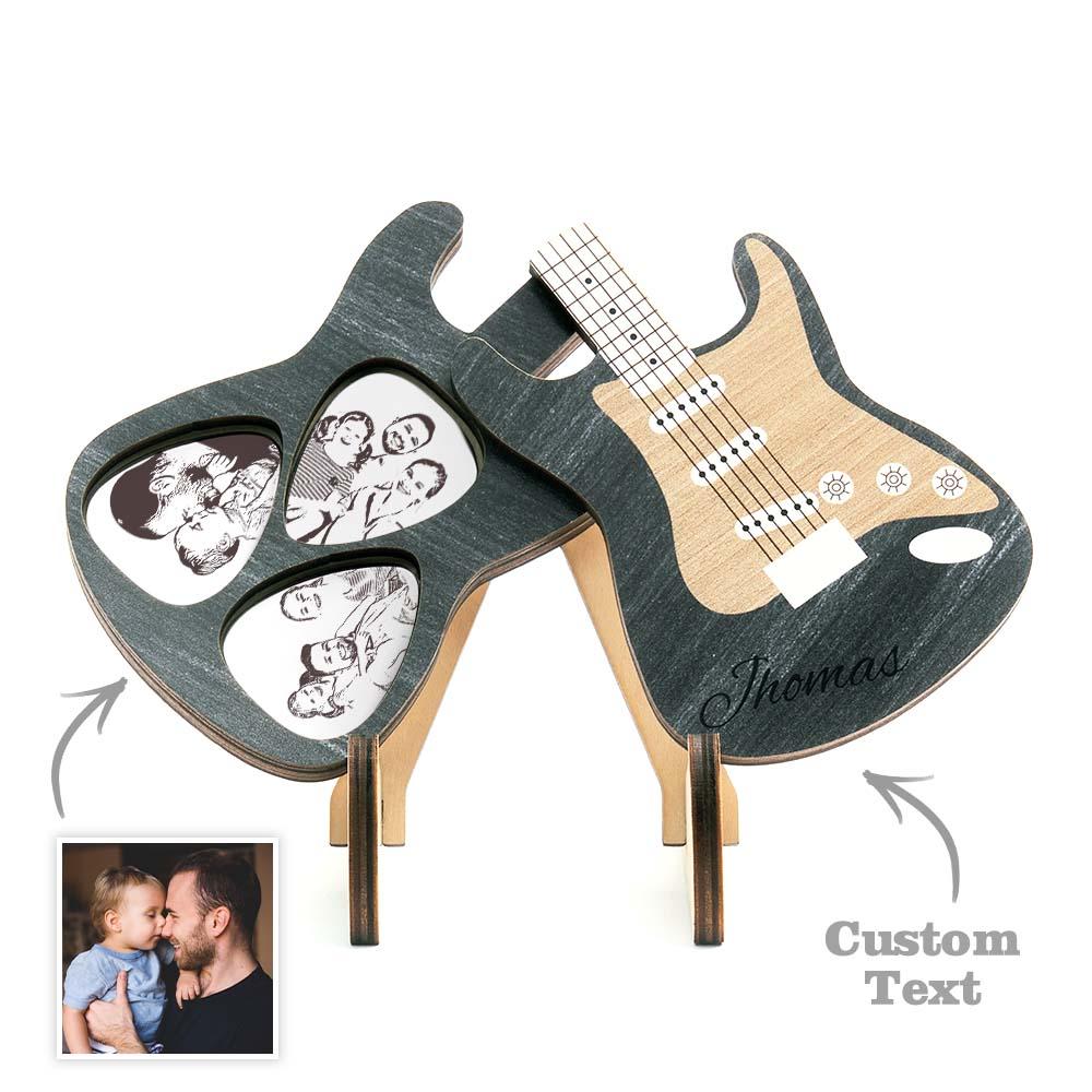 Photo Custom Guitar Picks And Box - Personalized Guitar Picks & Guitar Box Set