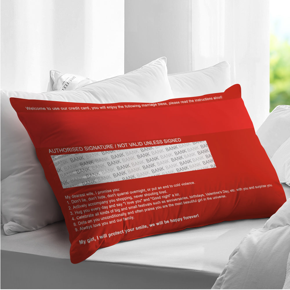 The Bank Of Love - Personalized Couple Rectangular Pillow