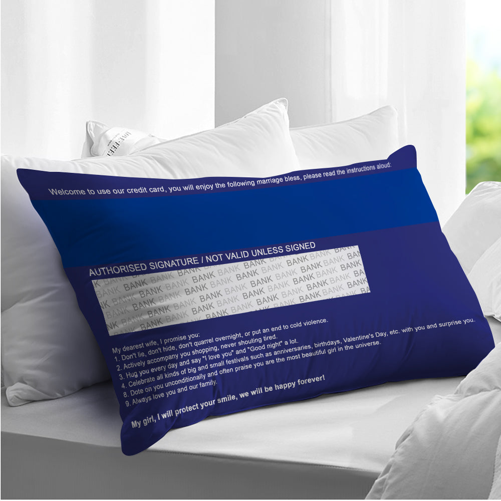 The Bank Of Love - Personalized Couple Rectangular Pillow