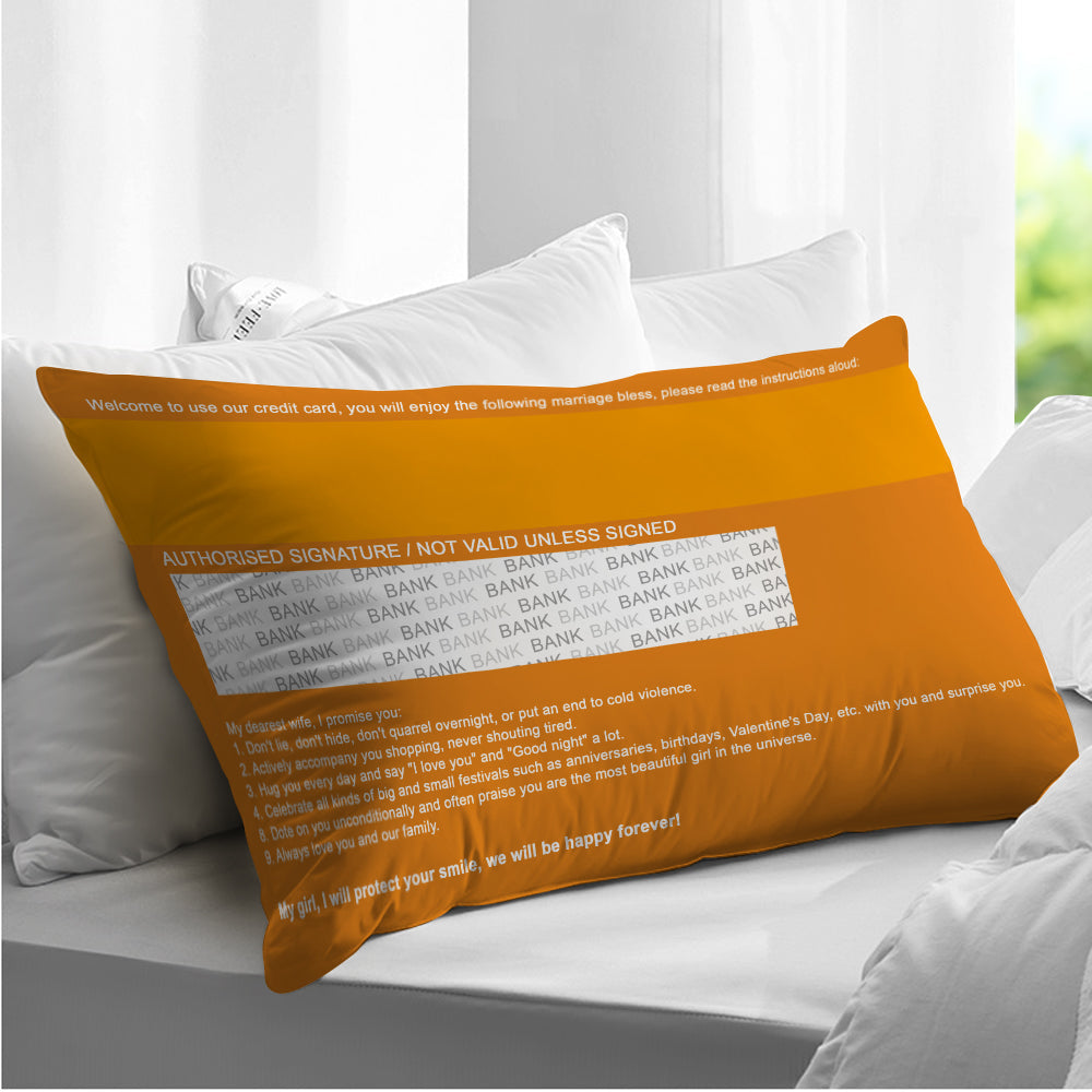 The Bank Of Love - Personalized Couple Rectangular Pillow