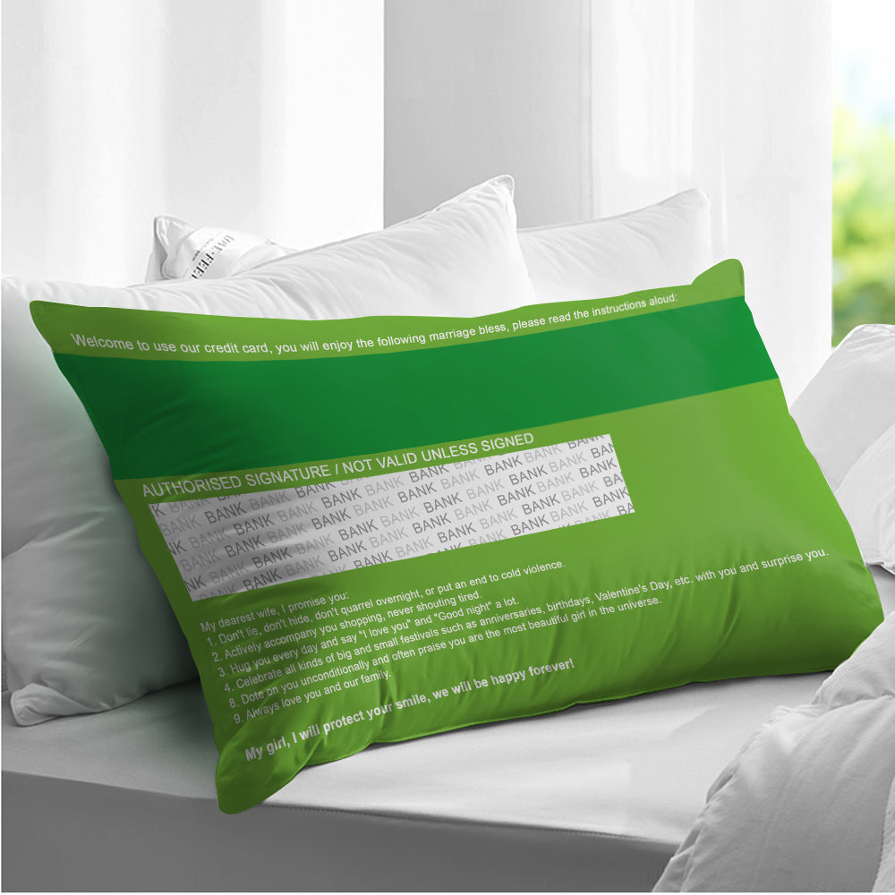 The Bank Of Love - Personalized Couple Rectangular Pillow